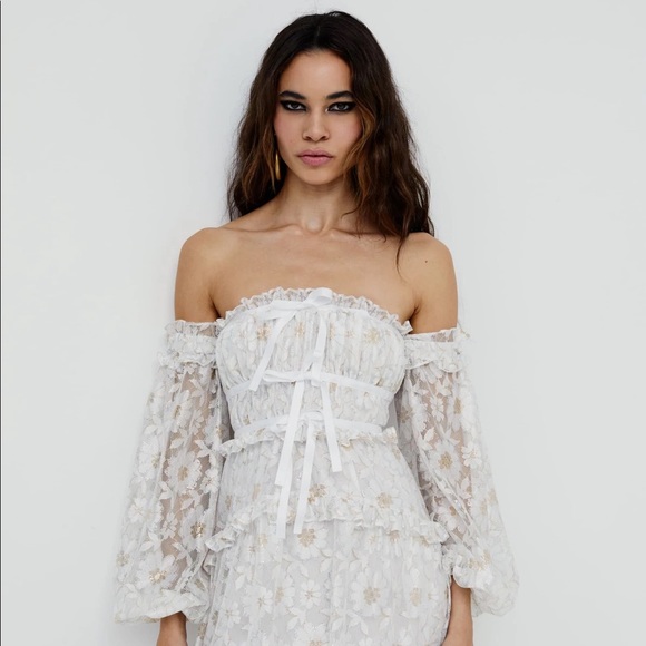 For Love & Lemons Lupita Hi-Low dress NWT - Picture 4 of 7
